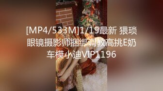 [MP4/533M]1/19最新 猥琐眼镜摄影师捆绑调教高挑E奶车模小迪VIP1196