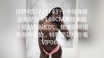 [MP4]STP27743 十字纹身极品美少女！168CM黑丝美腿！翘起屁股扣穴，揉搓阴蒂摆弄各种姿势，特写菊花给你看 VIP0600