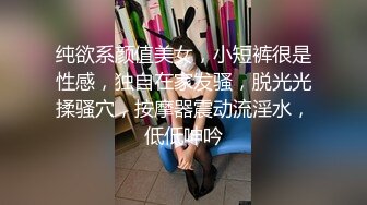 纯欲系颜值美女，小短裤很是性感，独自在家发骚，脱光光揉骚穴，按摩器震动流淫水，低低呻吟