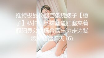 推特极品长腿苗条烧婊子【橙子】私拍，丝袜塞逼肛塞夹着假阳具公共场合露出边走边紫薇，骚话连天 (6)