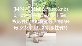 [MP4/ 935M]&nbsp;&nbsp;Hotel偷拍稀缺未流出绿叶投影爱玩情趣浪漫的小情侣开房 女友穿上空姐制服性爱椅各种操