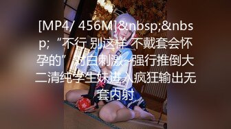 [MP4/ 456M]&nbsp;&nbsp;“不行 别这样 不戴套会怀孕的”对白刺激~强行推倒大二清纯学生妹进入疯狂输出无套内射