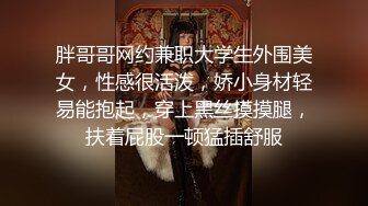 胖哥哥网约兼职大学生外围美女，性感很活泼，娇小身材轻易能抱起，穿上黑丝摸摸腿，扶着屁股一顿猛插舒服